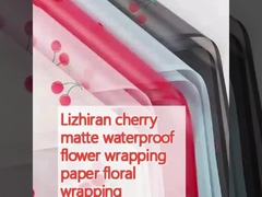 Lizhiran cherry mat waterproof kertas bungkus bunga bungkus bunga translucent kertas Korea bunga bungkus kertas