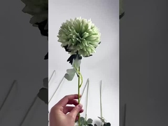 Produsen baru memasok bunga buatan bawang bolong tunggal dalam stok untuk bunga sutra pernikahan, ho