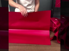 20 lembar kertas bungkus bunga berwarna padat dengan tekstur dan ketangguhan yang baik, sebuah kertas bungkus Rusia yang populer