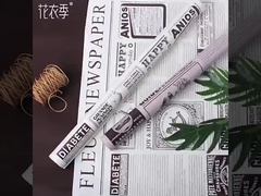 Koran Inggris retro, kertas kraft, kertas bungkus buket Valentine, bungkus bunga mawar