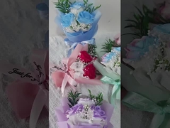 Bunga sabun mawar merah karangan bunga untuk pacar di Qixi Hari Valentine Ulang tahun hadiah mobil karangan bunga