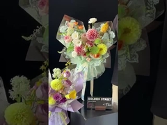 Kertas kemasan tahan air renda kecil, kemasan bunga, film opp, kertas kemasan buket, kertas segar