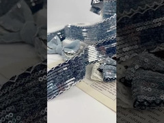 FS tali denim sequin tepi lurus 6C-JJ hook tepi denim sequin