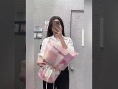 Jelly film series waterproof wrapping paper for flower bouquets, candy wrapping paper and ins solid