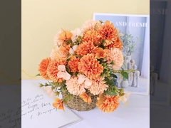 Dekorasi krisan buatan, bunga sutra, chamomile, pengaturan foto ruang tamu, bunga