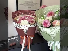 Seri Kroxin Kertas Kemasan Bunga Bunga Tahan Air Bahasa Inggris