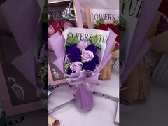 Sabun, sabun mawar, buket bunga, hadiah Natal dan Hari Valentine, hadiah kecil kreatif, cros