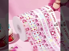 Ribbon Ulang Tahun Beruang Strawberry