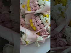 18 mawar bunga sabun kotak hadiah, buket bunga sabun, Hari Valentine, hadiah Natal, ulang tahun kecil p