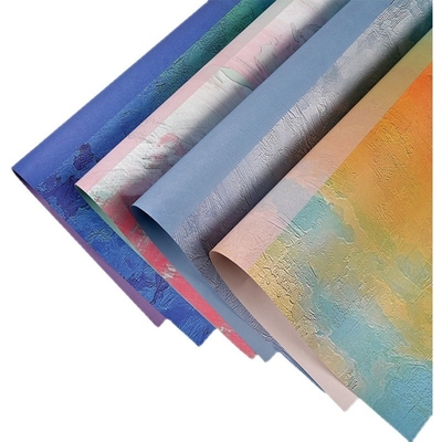 Harga yang bagus Kertas Pembungkus Bunga Lukisan Minyak Kreatif Tinggi 50cmx60cm GSM on line