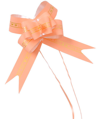 Harga yang bagus Dicetak Love You Hampers Gift Organza Pull Bow Ribbon 5cm X 75cm on line