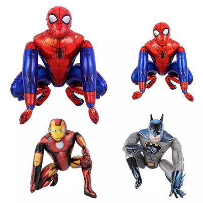 Beli Grosir Baru Desgin Karakter Kartun Pahlawan Super Balon Foil 3D Raksasa Spiderman Globos untuk Mainan Anak-anak Dekorasi Pesta pembuatan online