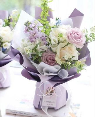 Harga yang bagus Kertas Pembungkus Florist Berwarna-warni - Tersedia Ukuran Disesuaikan 58*58cm on line