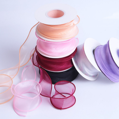 Harga yang bagus Fishtail Ribbon Kasa Ribbon Bahan DIY Kemasan Bunga Pita Satin on line