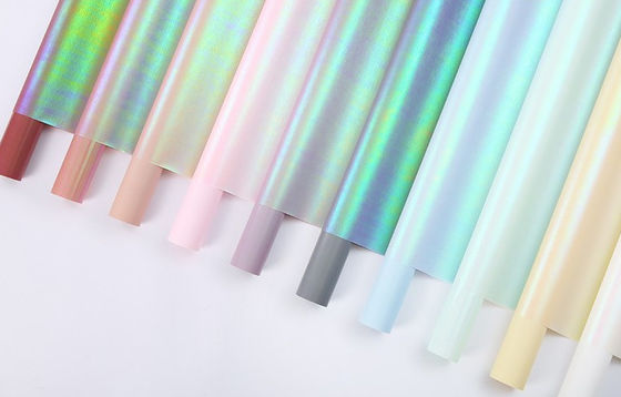 Harga yang bagus Grosir 100% Waterproof Iridescent Flower Bouquet Wrapping Paper on line