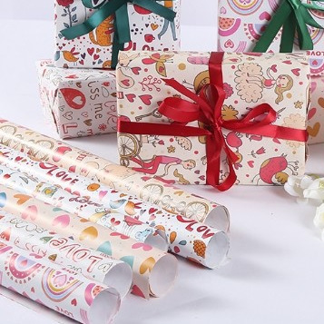 Beli Teknologi Pencetakan Inkjet Lembar Kertas Pembungkusan Ulang Tahun Lembar Kertas Pembungkusan Hadiah online manufacture
