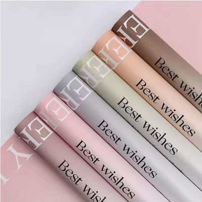 Harga yang bagus Kertas bungkus bunga tahan air dan tahan lama 58*58cm Kompatibel dengan Printing Gravure on line