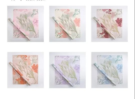 Beli 50CMX58CM cetak kertas bungkus kemasan yang dapat disesuaikan untuk buket bunga kertas seni pembuatan online