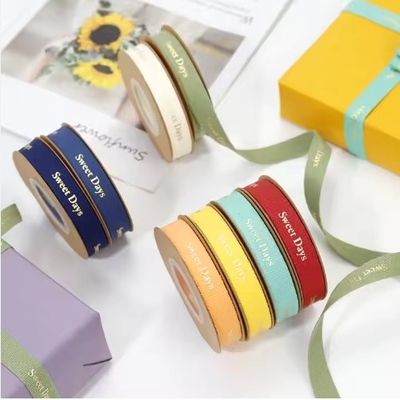Harga yang bagus Tencel Double Face RPET Ribbon Roll yang Ramah Lingkungan untuk Membungkus Hadiah dalam Berbagai Warna on line