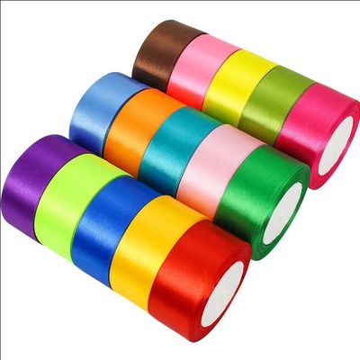 Harga yang bagus Pure Silk Sanding Satin Ribbon Roll dalam Warna Disesuaikan untuk Dekorasi Hadiah on line