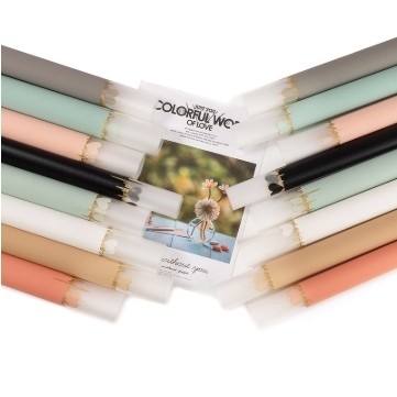 Beli Hari Valentine detak jantung jeli film buket kertas pembungkus waterproof matte mawar kertas bahan hadiah bahan bunga Grosir online manufacture
