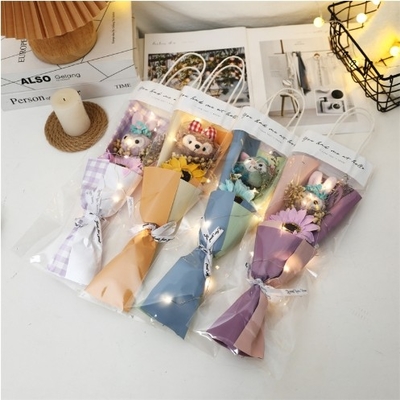 Harga yang bagus Stella Lou Sabun Bunga Bayi Napas Boneka Buket Dekorasi Ornamen Harus Memiliki untuk Hari Ibu dan Musim Lulusan on line