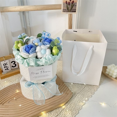 Harga yang bagus Bungkusan Bunga Handheld 20x35cm Ideal untuk Ulang Tahun Hadiah Hewan atau Guru on line
