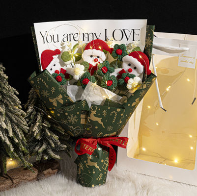 Beli Buket Bunga Simulasi Wulu yang Dipaku Tangan 20x33cm dengan Berbagai Pilihan Warna pembuatan online