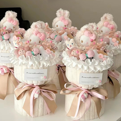 Beli Variety Dolls Bunga Bunga Plush Hello Kitty Hari Valentine / Tahun / Hadiah Ulang Tahun untuk Anak-anak online manufacture