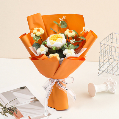 Beli Bunga benang 20x30cm dalam warna beraneka warna Hadiah Bunga Tenun Tangan untuk Hari Valentine atau sebagai Buket Tangan Pengantin online manufacture