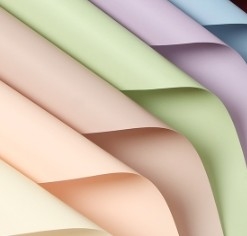 Harga yang bagus Makaron kertas kemasan bunga tahan air warna padat on line