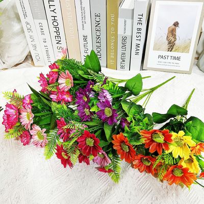 Beli Simulasi chamomile, daisy kecil dan krisan untuk dekorasi dalam ruangan dan luar ruangan pembuatan online