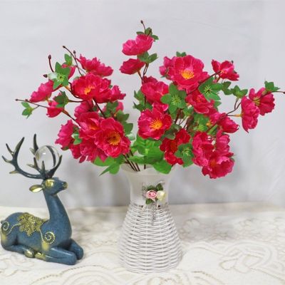 Beli Pernikahan, alat peraga fotografi, dekorasi dalam ruangan dan luar ruangan dengan bunga persik yang realistis pembuatan online