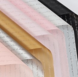 Harga yang bagus Kertas matte Inggris kecil, kertas vegetarian Korea, kertas kemasan bunga on line