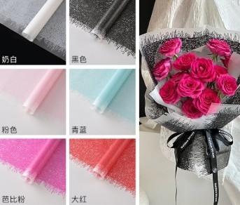 Harga yang bagus Waterproof Ni Guang Ke kain tenunan cetakan bunga kertas kemasan on line