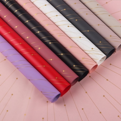 Harga yang bagus Titik awal Milan Paper Love: Kertas bungkus bunga bertuliskan emas kelas atas, kertas buket, plastik tahan air, kertas hadiah buatan tangan on line