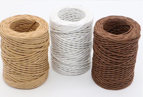 Beli Buket pohon anggur kertas 50 meter dengan kawat besi, terikat dengan pohon anggur, ditenun dengan kawat besi, tali kertas tipis, pohon anggur kertas tipis, bahan kemasan bunga segar online manufacture