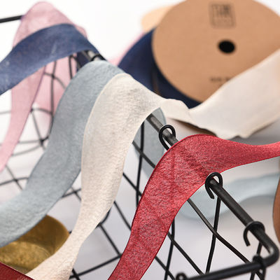 Beli Benang kapas kayu 4cm dengan kemasan buket bunga, pita busur, pita bunga, pita dekoratif DIY buatan tangan pembuatan online