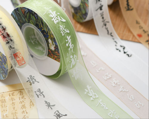 Beli 1984 Kaligrafi Ribbon Gaya Cina Bunga Buket Ribbon Gaya Kuno Kemasan Toko Bunga Ribbon Bow Puisi Kata Ribbon bunga pembuatan online