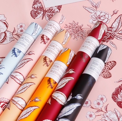 Beli Baru kupu-kupu periode mekar kertas bungkus bunga, bahan buket, kemasan seni bunga tahan air, kertas untuk buket Hari Perempuan online manufacture