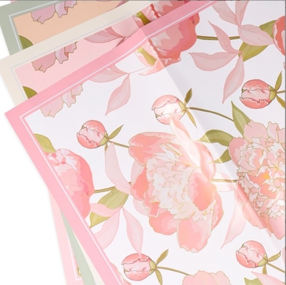 Harga yang bagus Hera Paper Flower Goddess Peony Printed Paper Flower Art buket kertas pembungkus, kertas Ouya tahan air yang populer kertas pembungkus bunga mutiara on line