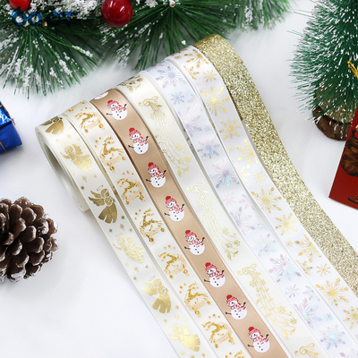Beli Pita Natal emas, bunga Natal, pohon Natal, busur, dekorasi, kemasan hadiah DIY, pita pesta, dan pita online manufacture