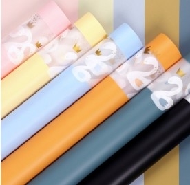 Beli Waterproof jelly film mat kertas Swan Princess Norsha kertas bunga kemasan kertas online manufacture