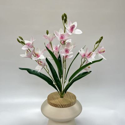 Beli Produk Baru Simulasi Bunga 5-garpu Bundle Huilan ruang tamu Rumah Perabot Hotel Ornamen Fotografi Dekorasi Buket Palsu pembuatan online