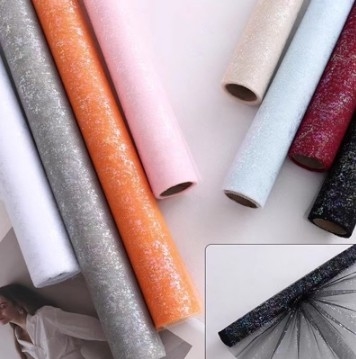 Beli Kertas pembungkus bunga bunga tahan air dengan gas gula batu berkilau online manufacture