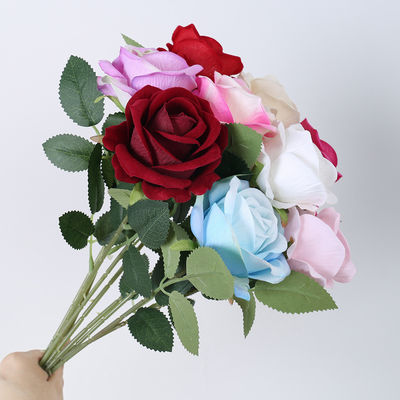 Beli Bunga mawar buatan, bunga mawar mutiara kecil dengan satu kepala, alat foto studio foto rumah, bunga buatan, buku terlaris Hari Valentine pembuatan online