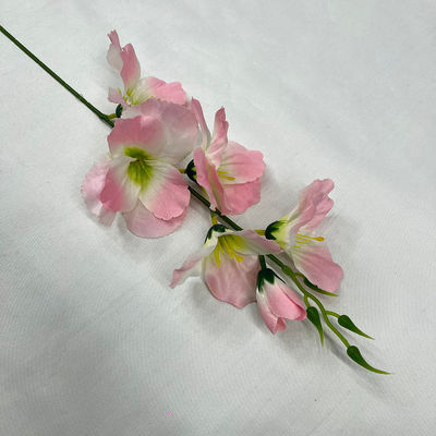 Beli Bunga simulasi kecil orkid pedang tunggal bunga palsu lintas batas jual panas karangan bunga sutra kelas atas bunga orkid kecil susunan bunga meja pembuatan online