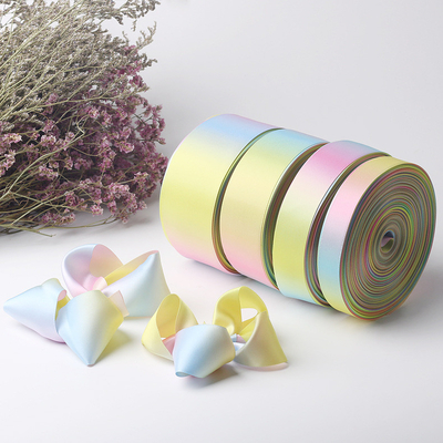 Beli Meisida single-sided ribbon pelangi pelangi pelangi pelangi pita pita pita pita pita kue kemasan pita DIY bahan bunga bundel pita online manufacture