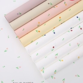 Beli 57*57cm Fashion Tulip Ouya Paper Waterproof Floral Flower Packaging Paper online manufacture