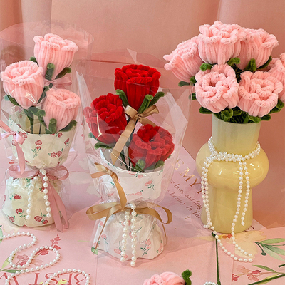 Beli Handmade Twist Bar Simulasi Rose Bundle Selesai Hari Valentine Hadiah Kreatif Acara Ulang Tahun Hadiah Pendamping online manufacture